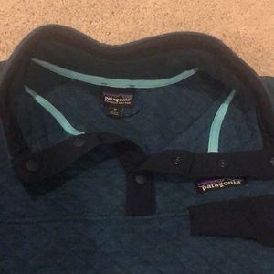 Caribbean blue Patagonia snap T pullover Very soft